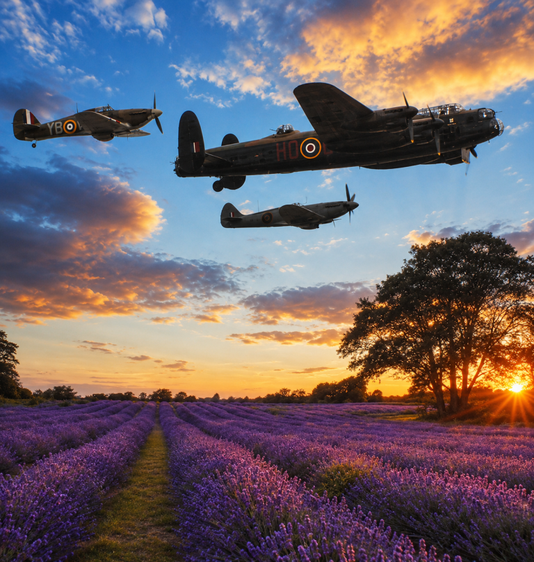 10x10ft Over Fields of Lavender Backdrop
