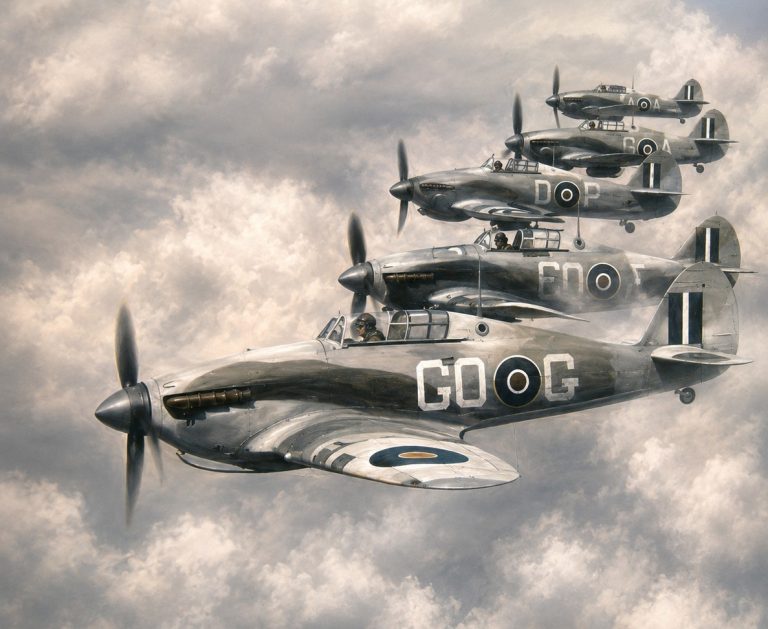 12x10ft Spitfires in the Sky Backdrop