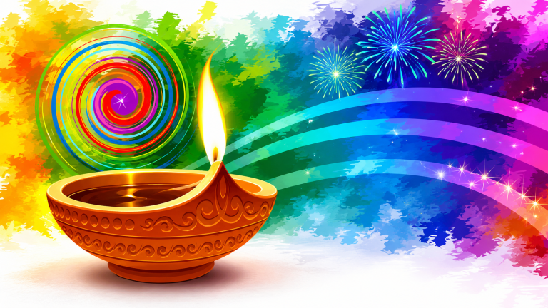 20x10ft Diwali Backdrop
