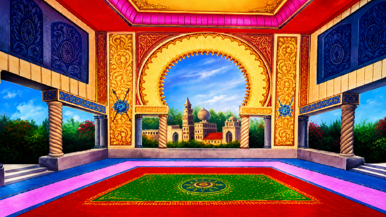 20x10ft Eastern Palace Backdrop