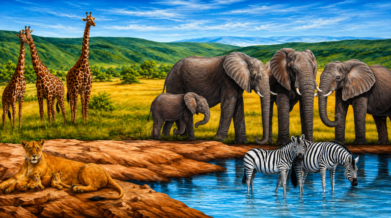 20x10ft Safari Backdrop