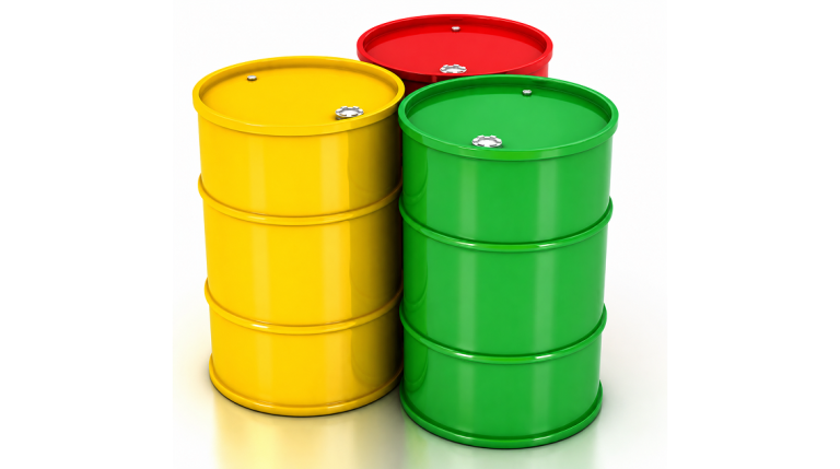 3ft 3D Metal Barrels (in assorted colours)