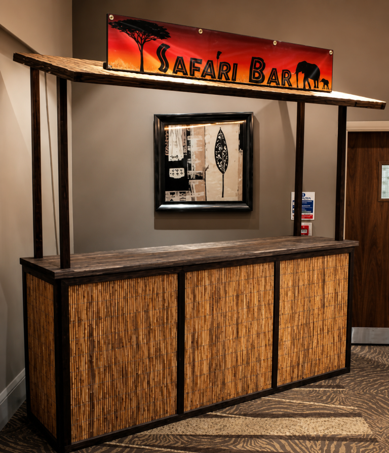 8x8ft 3D Wooden Safari Bar