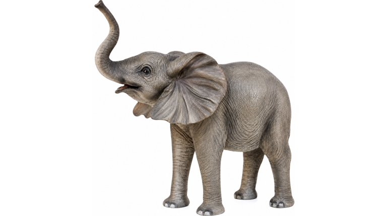 Life Size Resin Cast Baby Elephant Statue