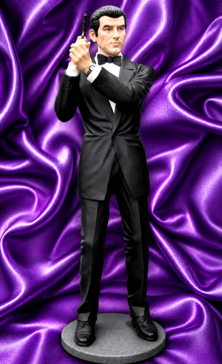 Life Size Resin Cast Bond Statue