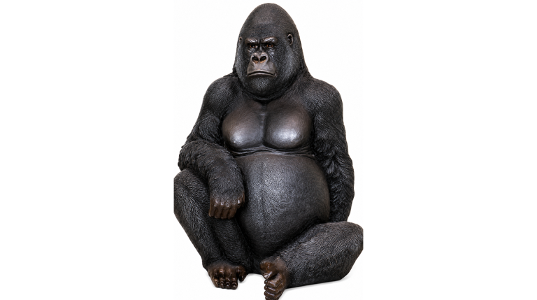 Life Size Resin Cast Gorilla Statue