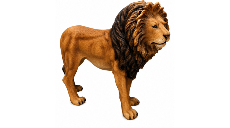 Life Size Resin Cast Lion Statue
