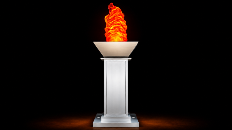 Stand with Flame Light