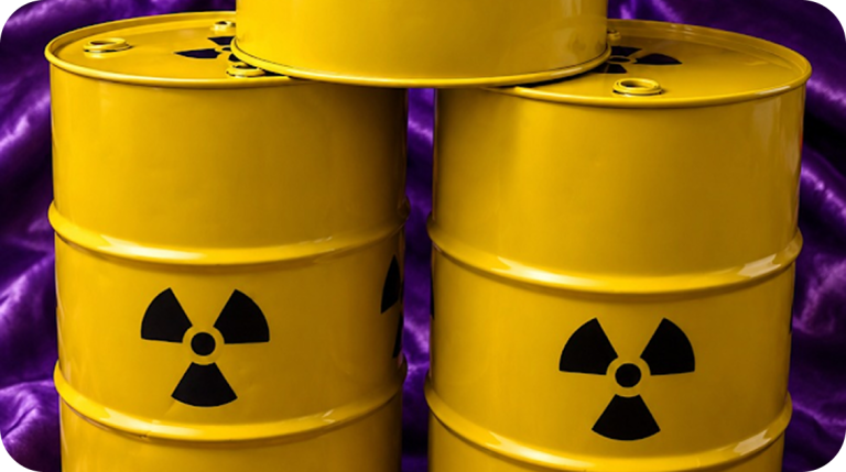 THREE x 3ft Radioactive Barrels