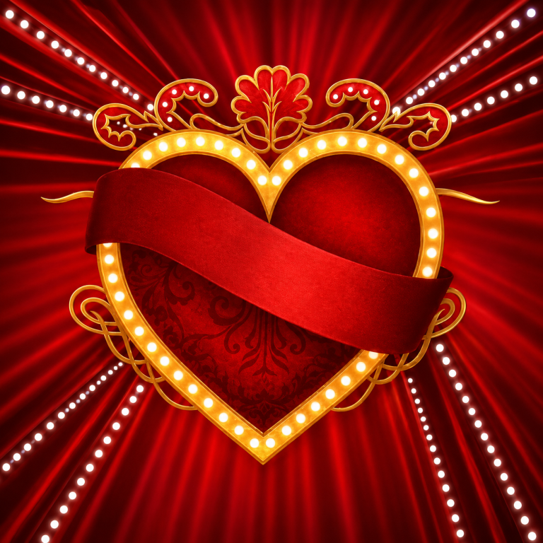 10x10ft Heart Backdrop