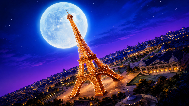 15x10ft Eiffel Tower Backdrop
