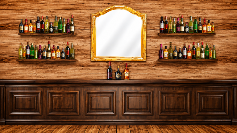 16x8ft 3D Wooden Saloon Frontage