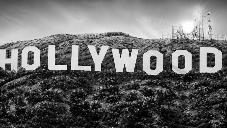 20x10ft-BW-Hollywood-Sign-Backdrop