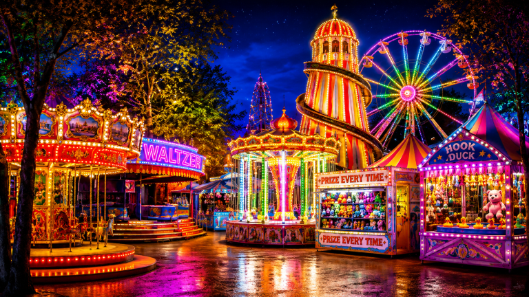 20x10ft Fairground Backdrop