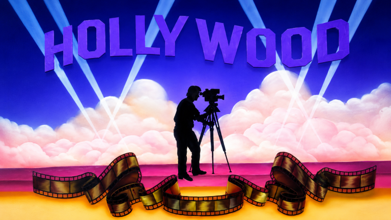 20x10ft Hollywood Camera Backdrop