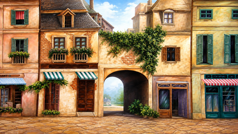 20x10ft Street Backdrop