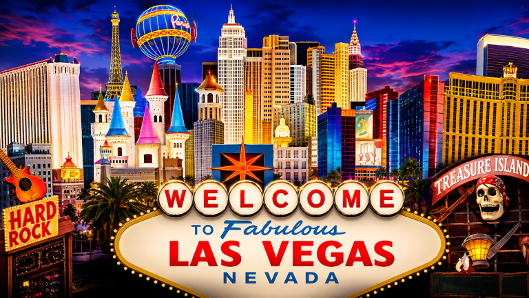 24x10ft Vegas Montage Backdrop