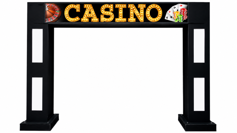 9x8ft Wooden 3D Casino Entrance