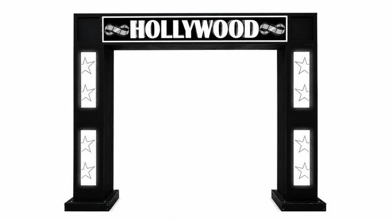 9x8ft Wooden 3D Hollywood Entrance
