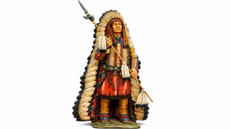 Life Size Resin Cast Chief Statue
