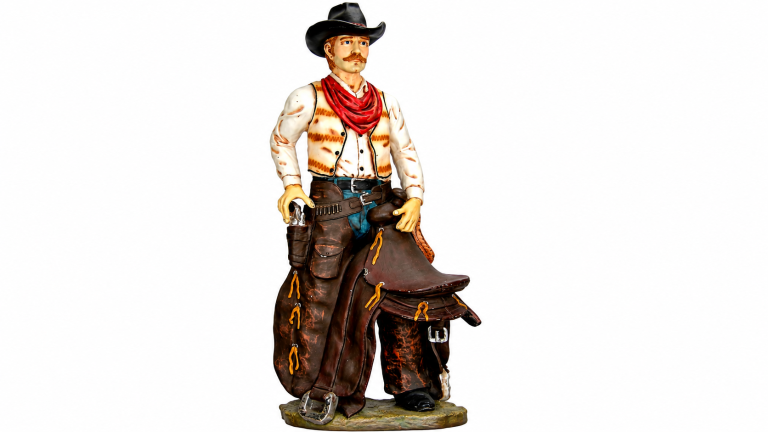 Life Size Resin Cast Cowboy Statue
