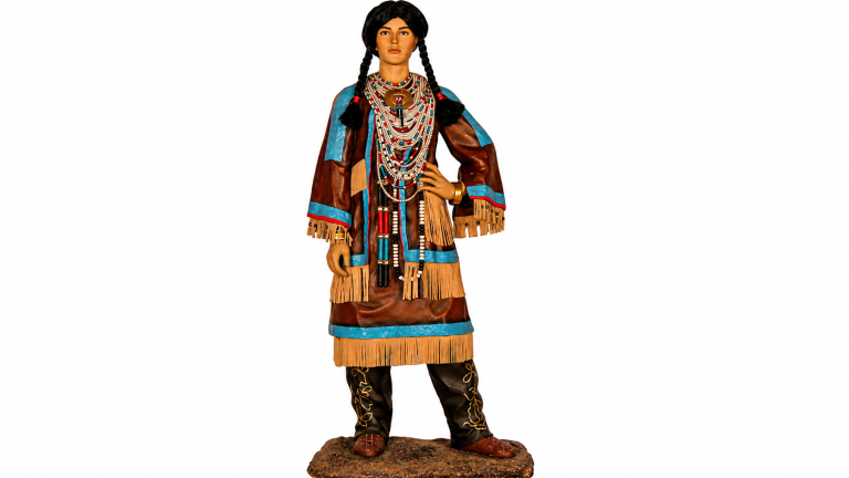 Life Size Resin Cast Squaw Statue