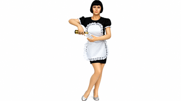 Life Size Resin Cast Waitress Statue