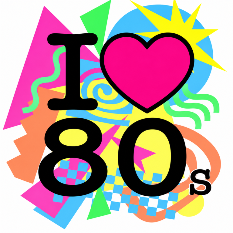 10x10ft I Luv 80’s Backdrop