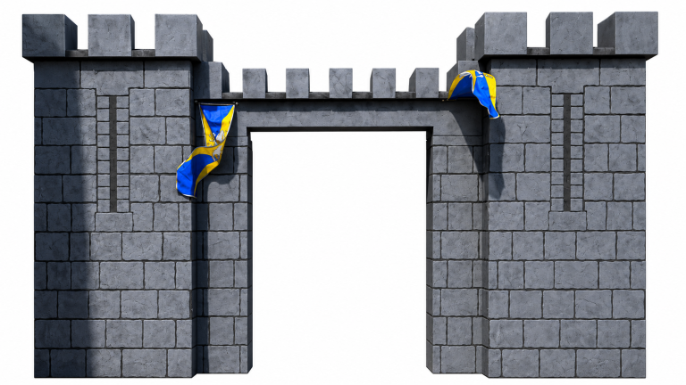 16x10ft Wooden 3D Castle Entrance