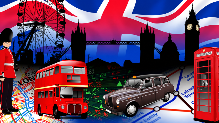 20x10ft British Montage Backdrop