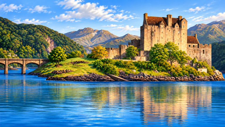 20x10ft-Castle-by-Loch-Backdrop