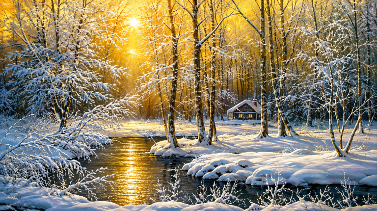 20x10ft Frosty Morning Backdrop