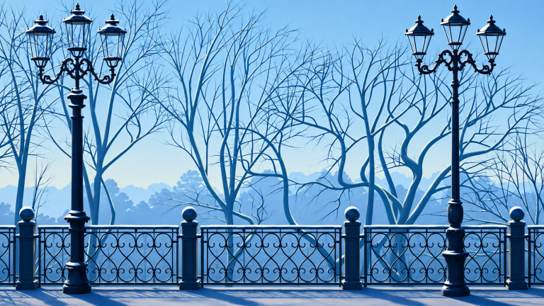 20x10ft Stylized Park Backdrop