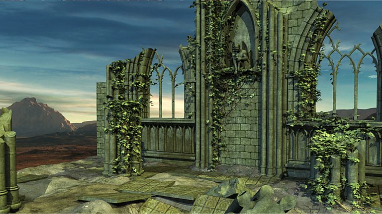 26x13ft-Gothic-Ruin-Backdrop