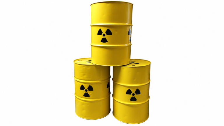 3ft 3D Metal Bio Hazard Barrels