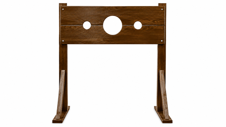 5ft Wooden 3D Stocks