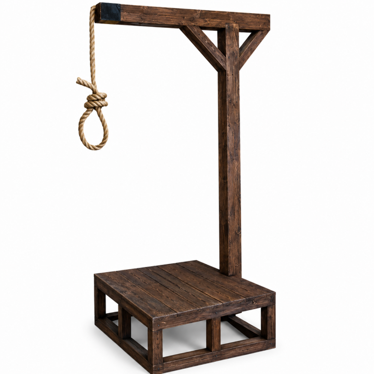 7ft Wooden 3D Gallows