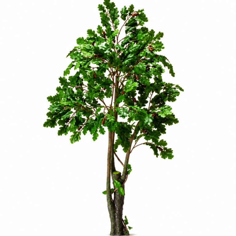 8ft Artificial Oak Tree