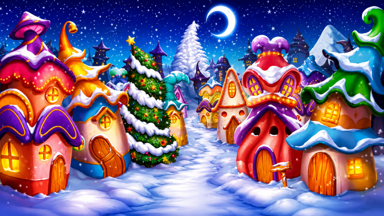 BDCR003 – 20ft x 10ft (6m x 3m) Whoville Backdrop