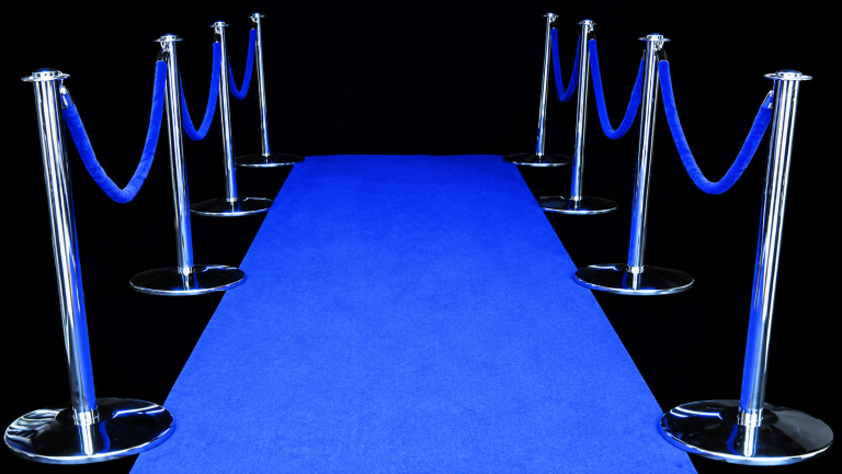 Blue Carpet, Rope & Posts